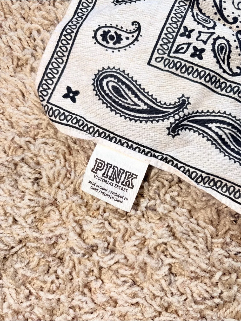 PINK Victorias Secret square paisley